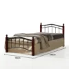 Forno Heavy Duty Wooden Steel Bed