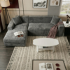 Modern L Shape Sofa with Free Coffee Table