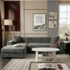 Modern L Shape Sofa with Free Coffee Table