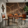 Savoy Wooden Steel Dining Table Set