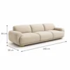 Modern 3 Seater Sofa