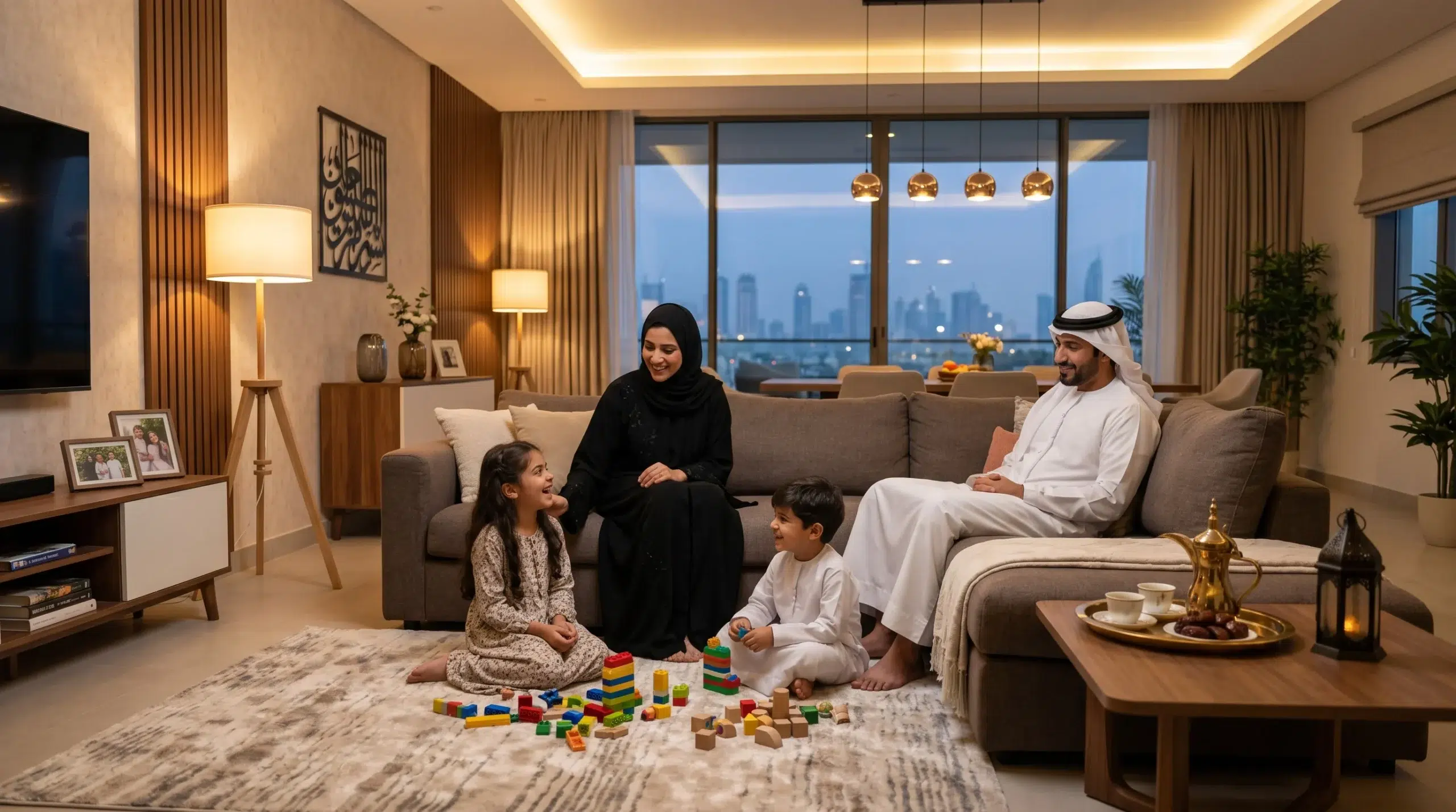 Modern living room UAE