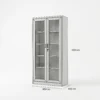Korbin 2-Door Glass Door Metal Cabinet