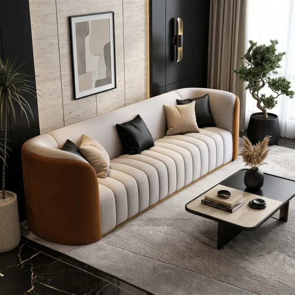 Channel Tufted Sofa