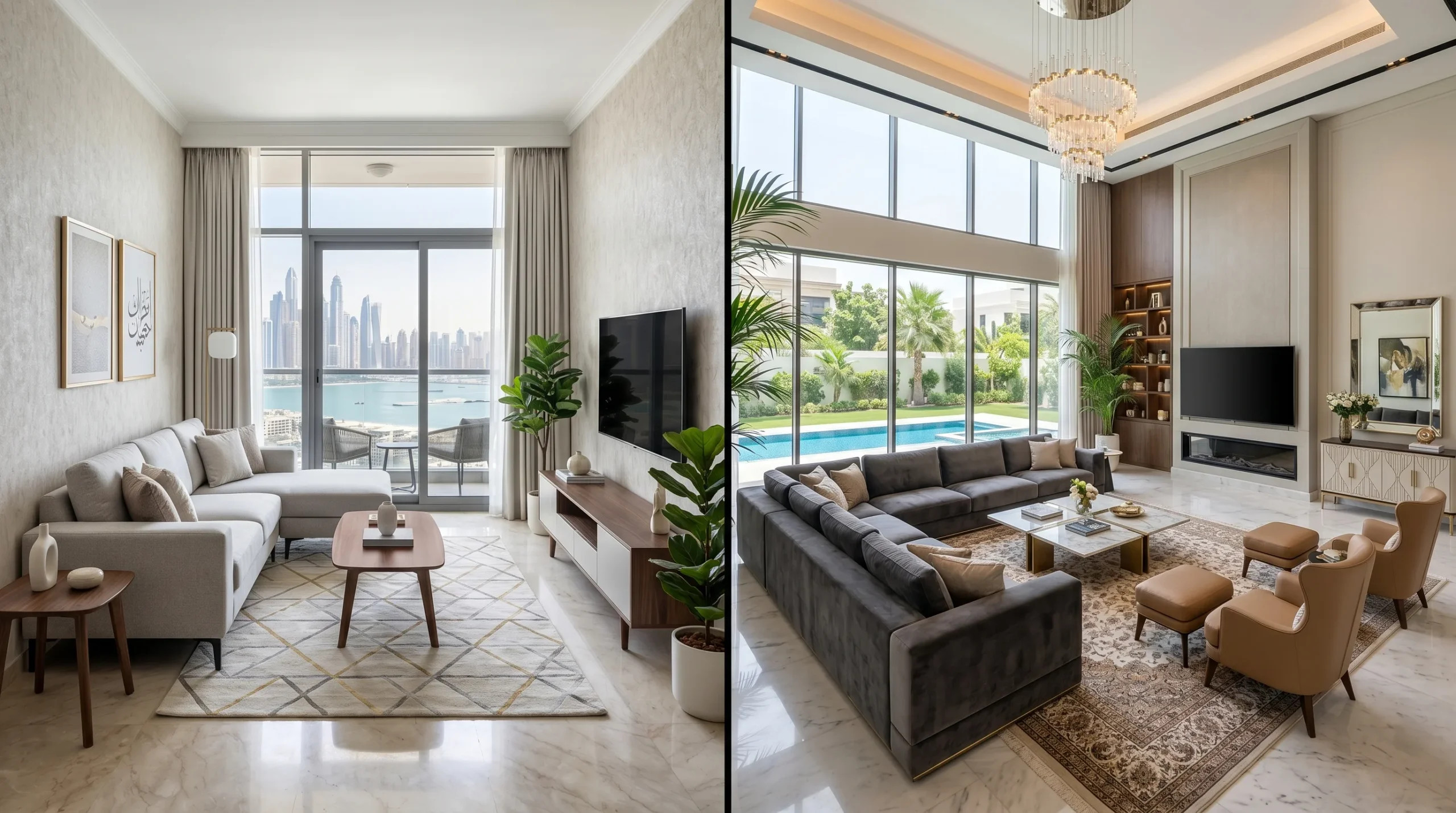 Furniture choices for Dubai villa versus apartment — value considerations for UAE families