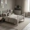 Nedrah Wooden Steel Bed Frame