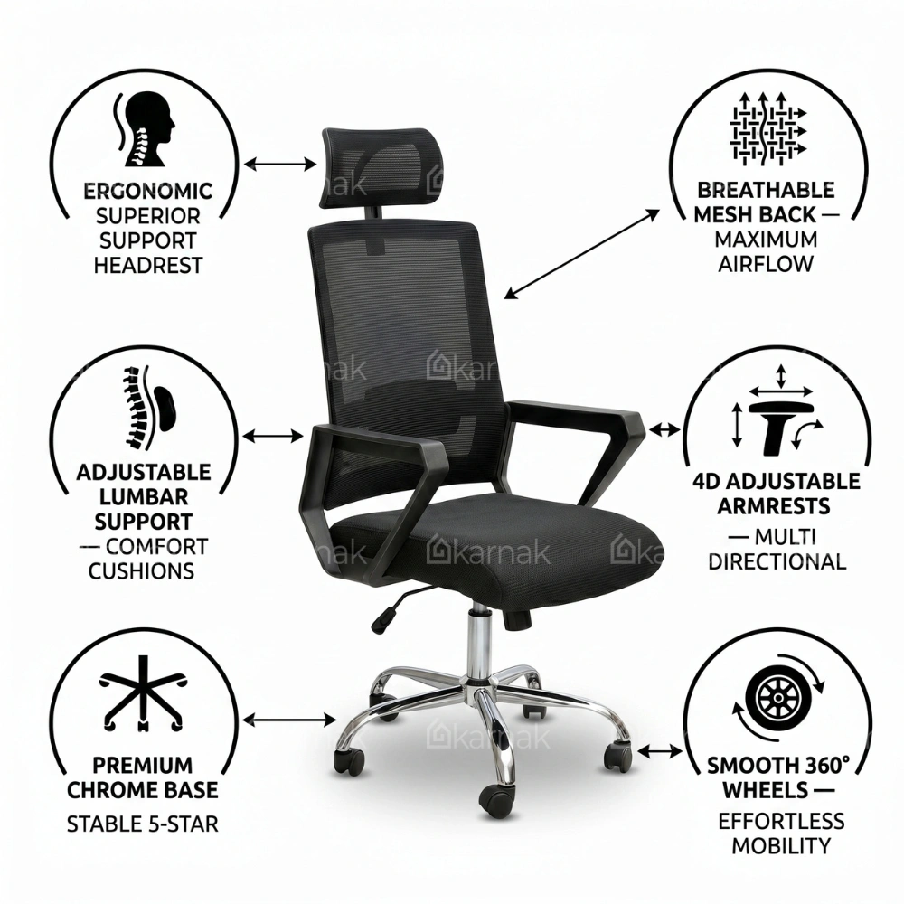 Tavion High Back Office Chair