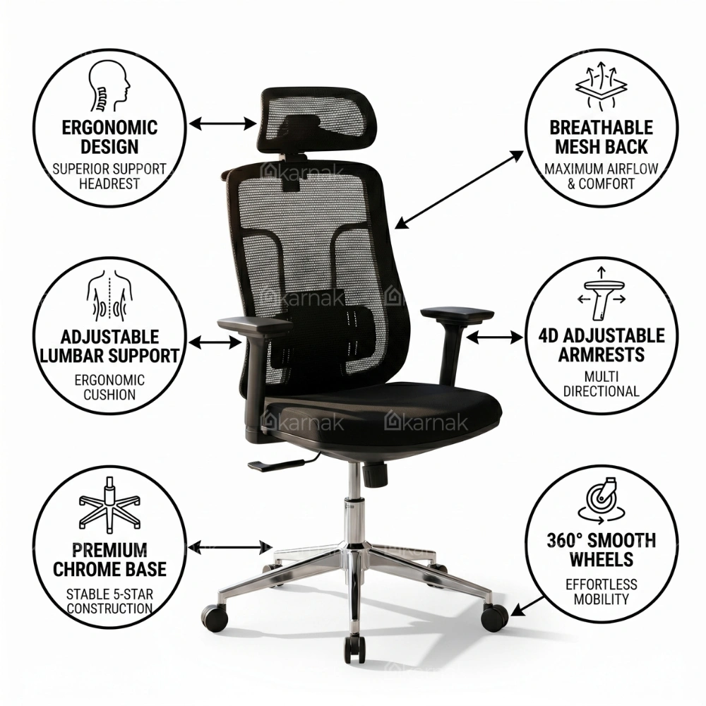 Firman High Back Office Chair