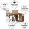 Azteca Two Person Workstation Desk