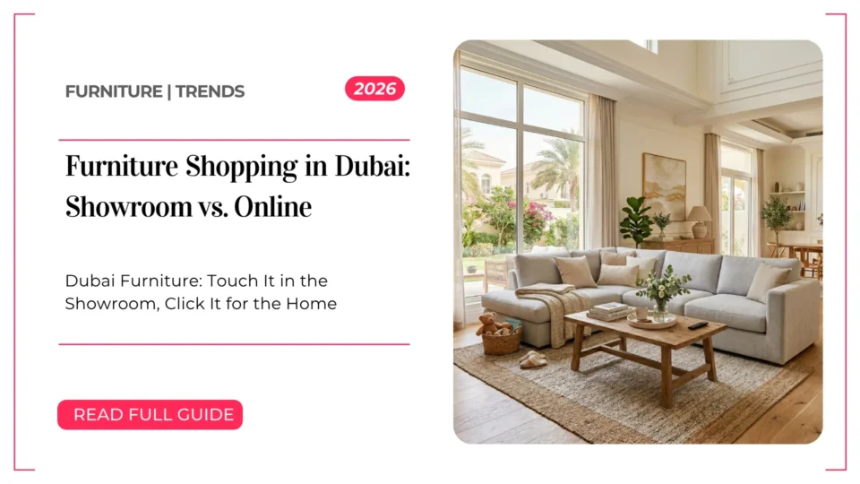 Furniture Shopping in Dubai: Showroom vs. Online Guide