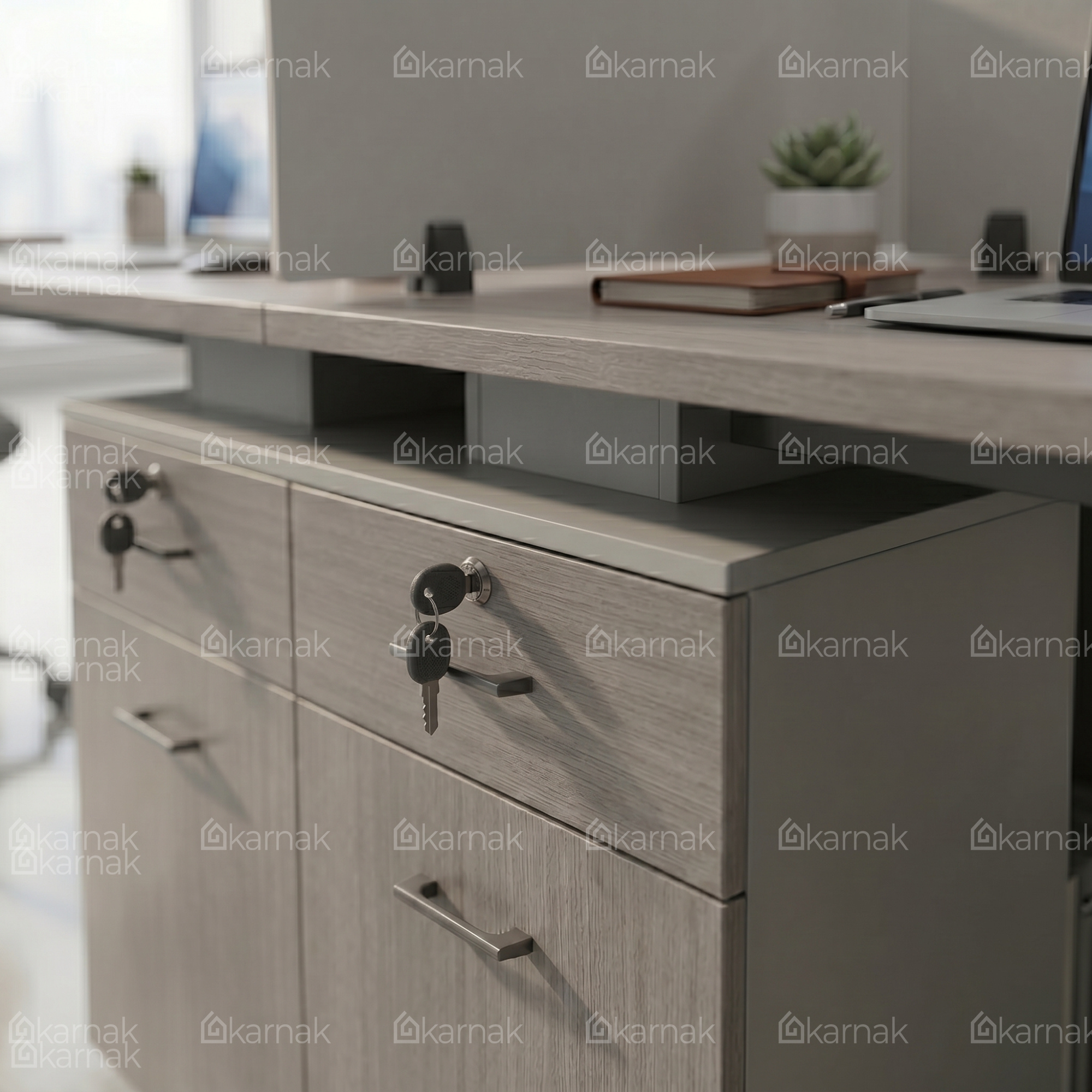 Swain 4 Person Workstation Desk