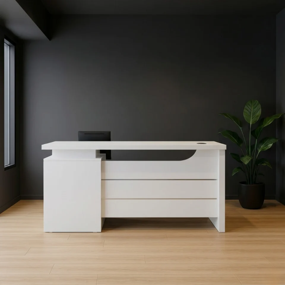 Clanton Office Desk with Drawers…