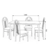 Kalene Marble Dining Table Set