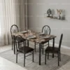 Kalene Marble Dining Table Set
