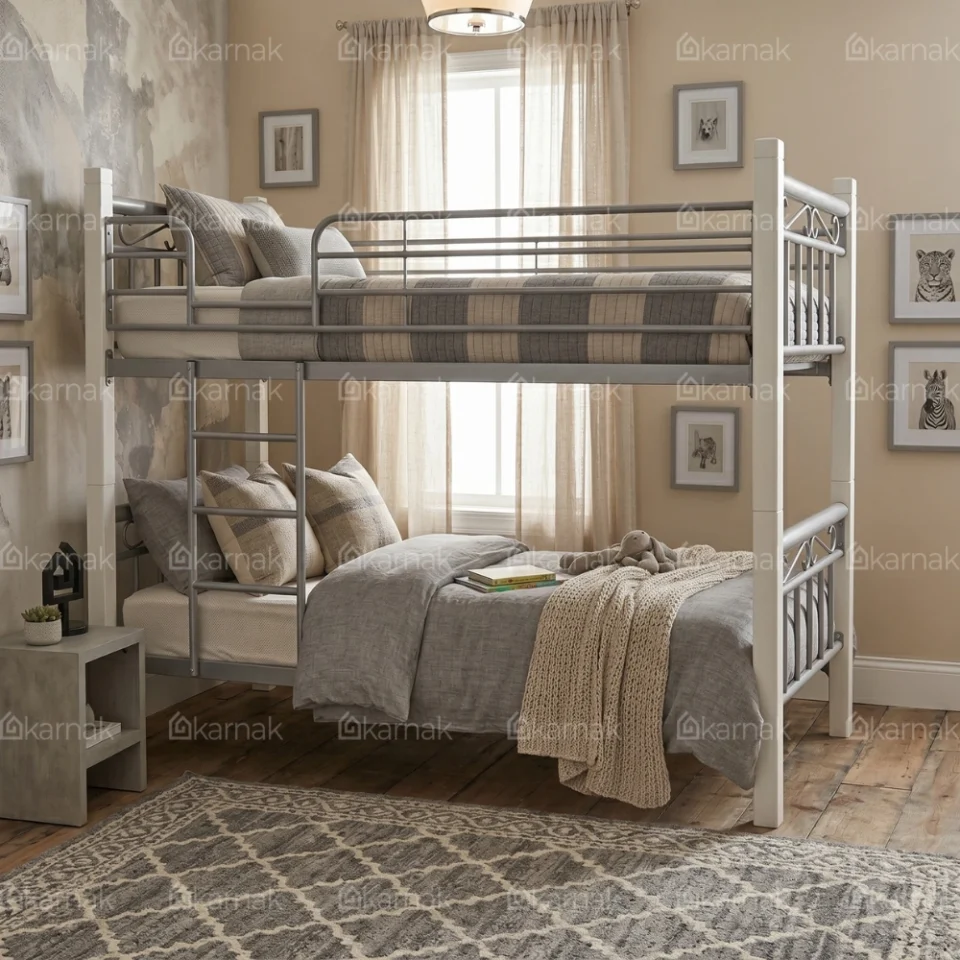 Labelle Wooden Steel Bunk Bed