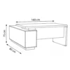 Edelstein L Shaped Executive Desk with Drawers