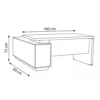 Saydel L Shaped Executive Desk with Drawers
