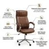 Krystal Ergonomic Office Leather Chair
