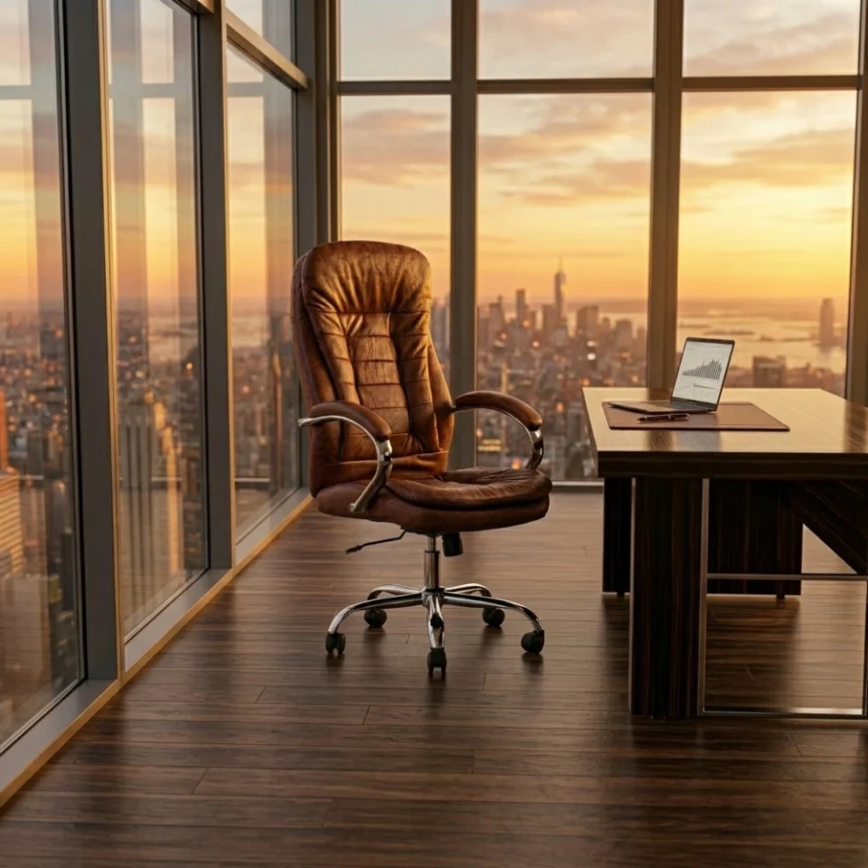 Lucidia Ergonomic Office Leather Chair…