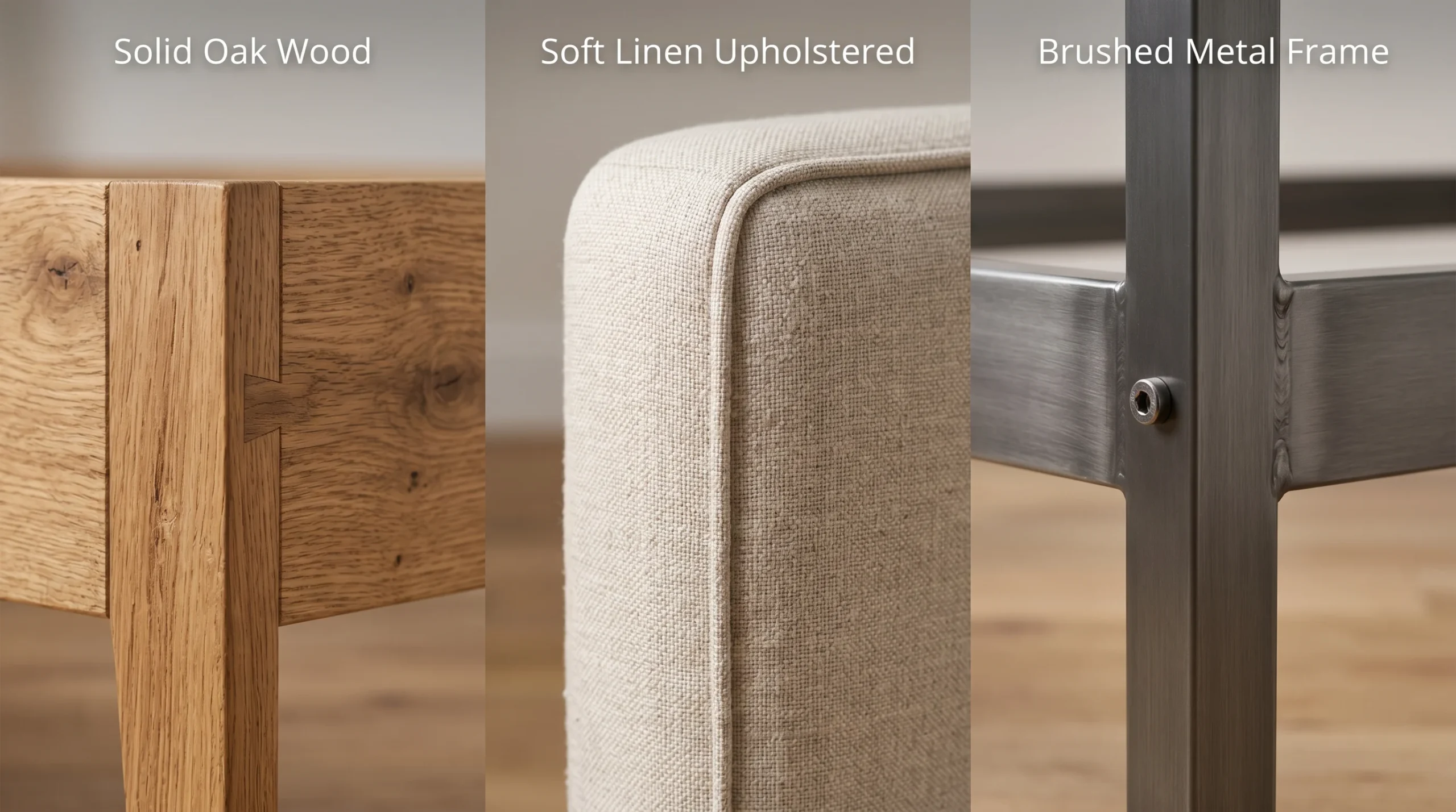 Bed frame material comparison for Dubai homes  solid wood, upholstered fabric, and metal options