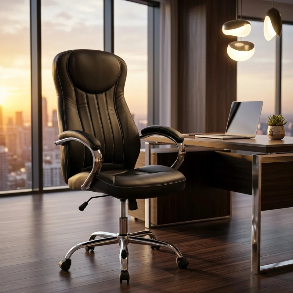 Cardella Ergonomic Office Leather Chair…