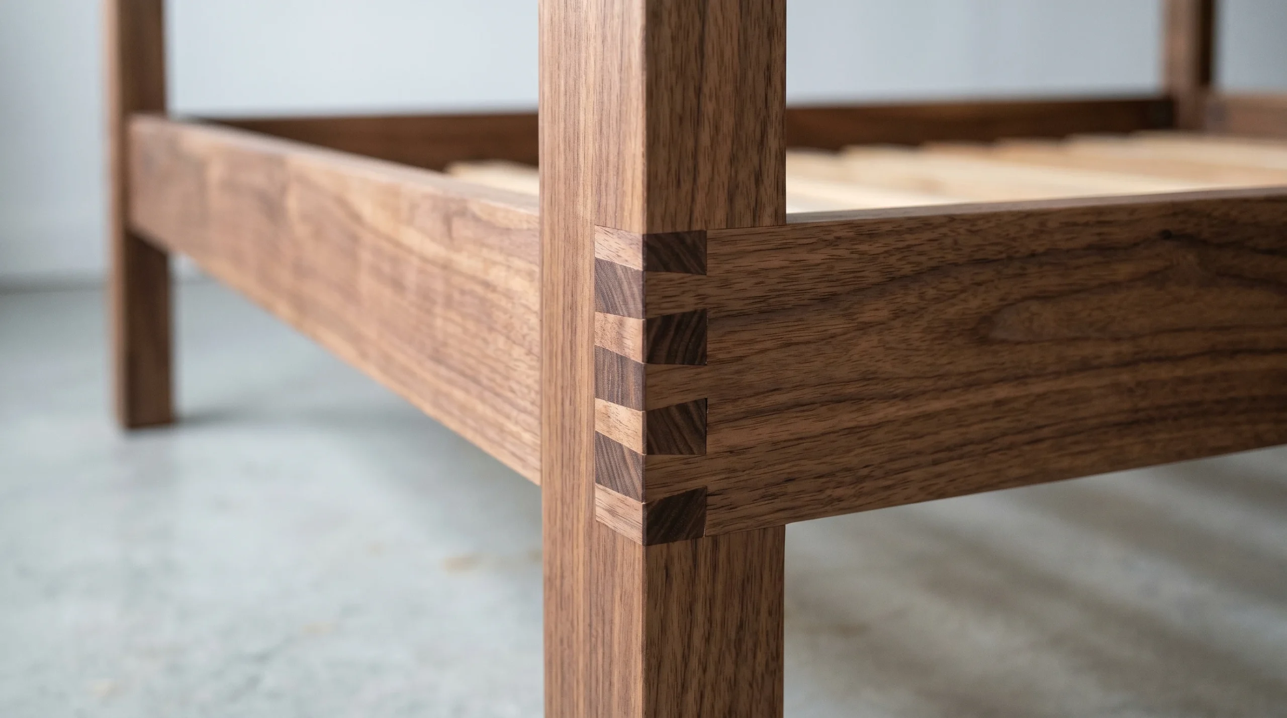 Quality furniture frame construction  solid wood joinery for long-lasting durability