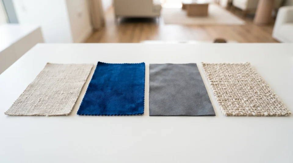 Different sofa fabric types requiring different cleaning methods — fabric care guide for Dubai homes