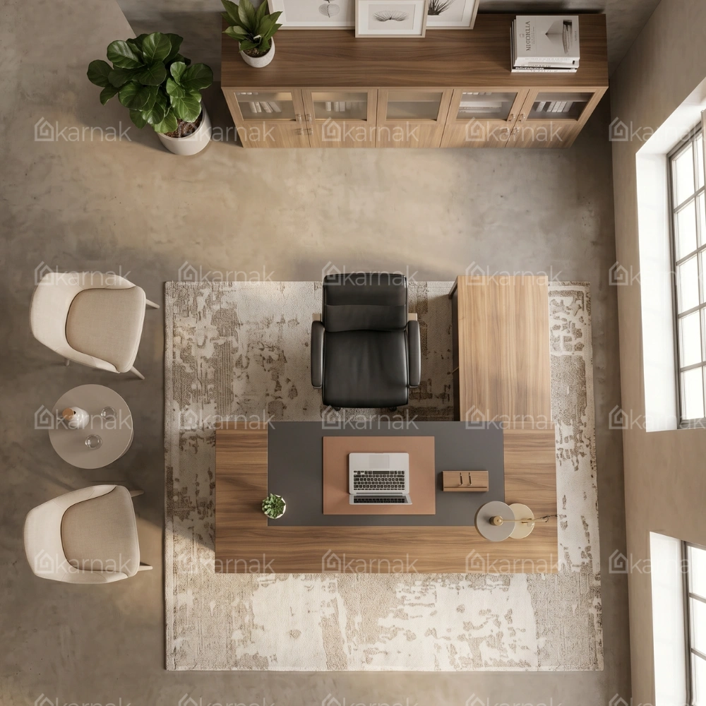 Vivax L-Shaped Executive Table