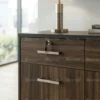 Luxerio Wooden 2-Door Low Cabinet With Drawers
