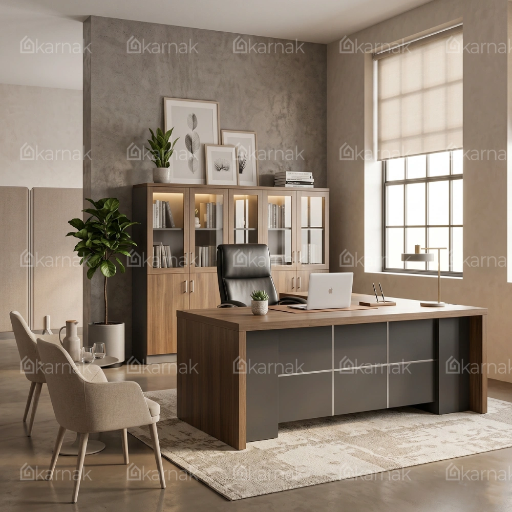 Vivax L-Shaped Executive Table