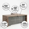 Vivax L-Shaped Executive Table
