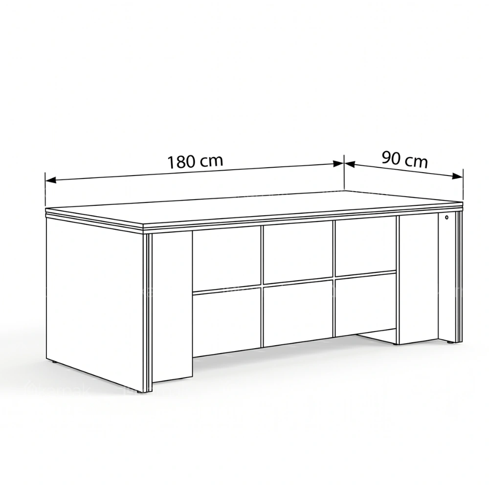 Vivax L-Shaped Executive Table