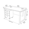 Stylist Single Person Workstation – White