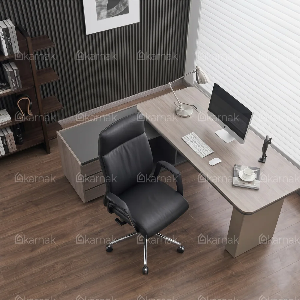 Bryan High Back Office Chair – Black & Grey