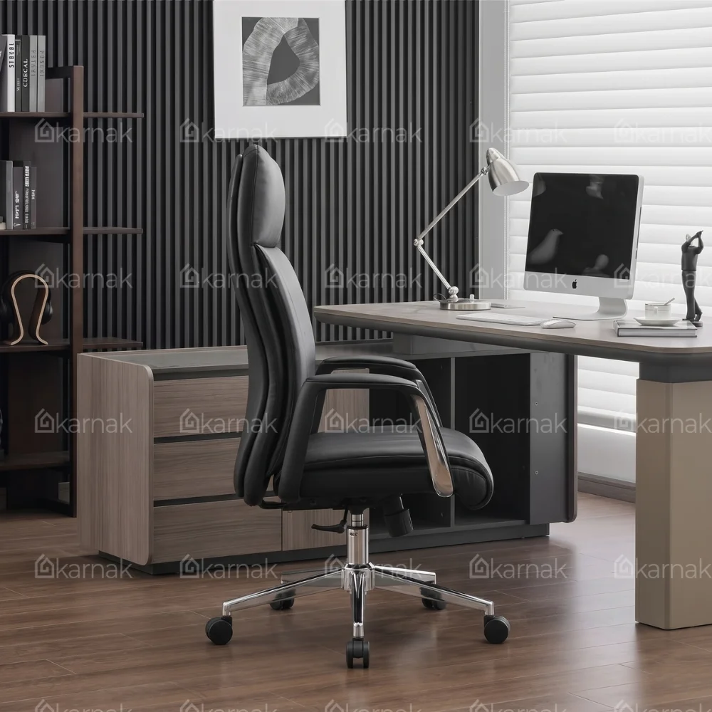 Bryan High Back Office Chair – Black & Grey