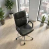 Bryan Medium Back Office Chair – Black & Grey