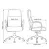 Bryan Medium Back Office Chair – Black & Grey