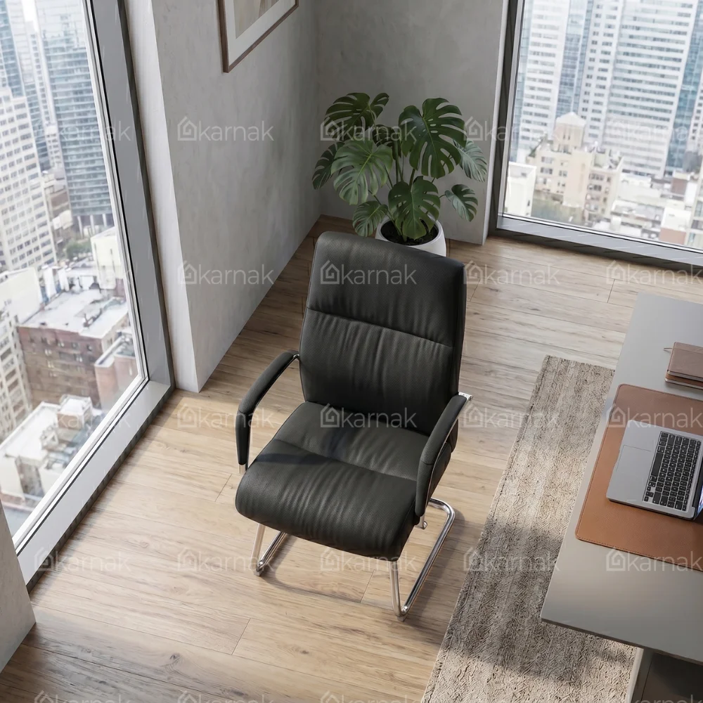 Bryan Visitor Chair – Black & Grey