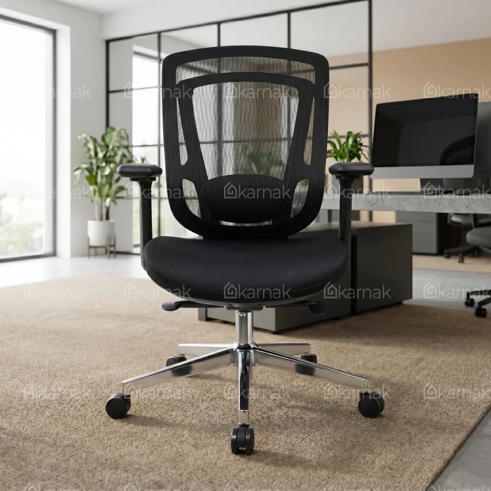 Comfy Medium Back Office Chair – Black