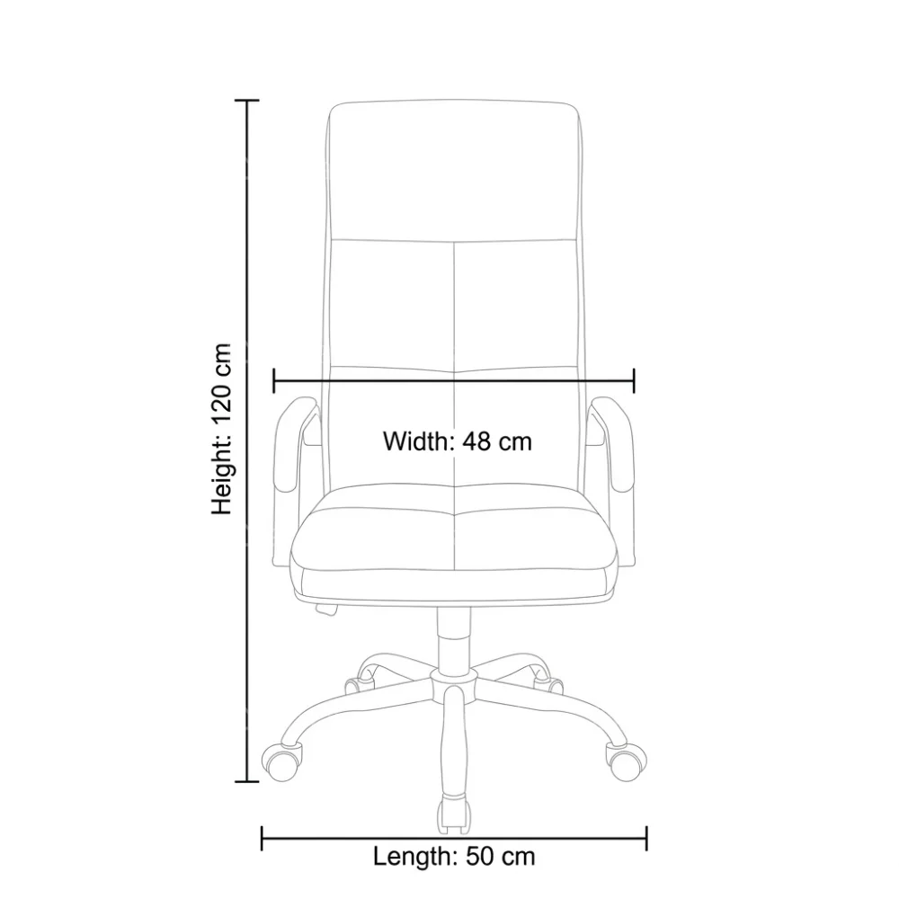 Cooper High Back Office Chair – Black
