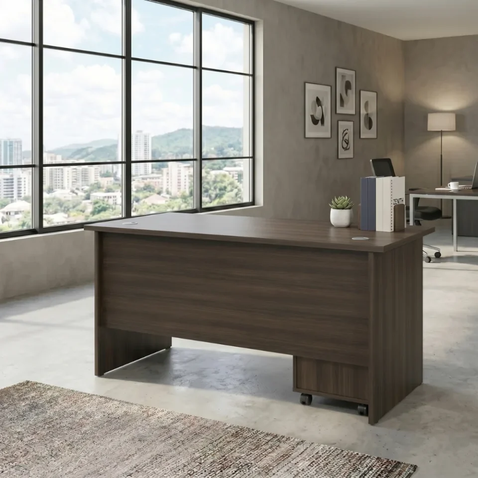 Eco Office Table – Walnut Grey…
