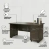 Eco Office Table – Walnut Grey