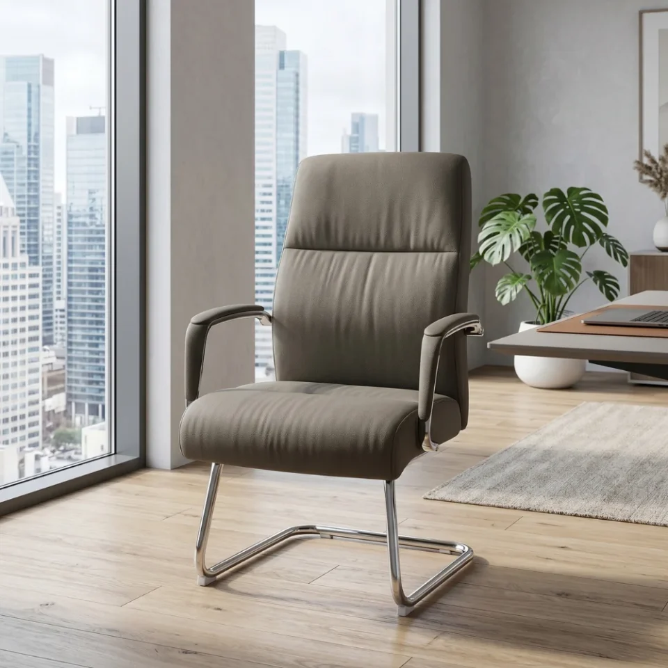 Bryan Visitor Chair – Black & Grey…