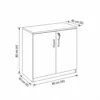 Royalcraft Wooden Low Cabinet – White