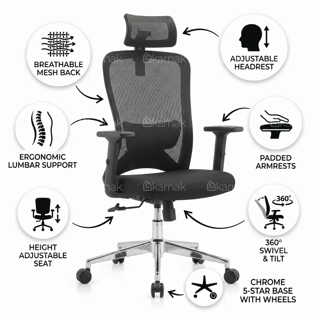 Sammy High Back Office Chair