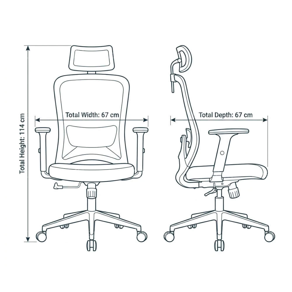 Sammy High Back Office Chair