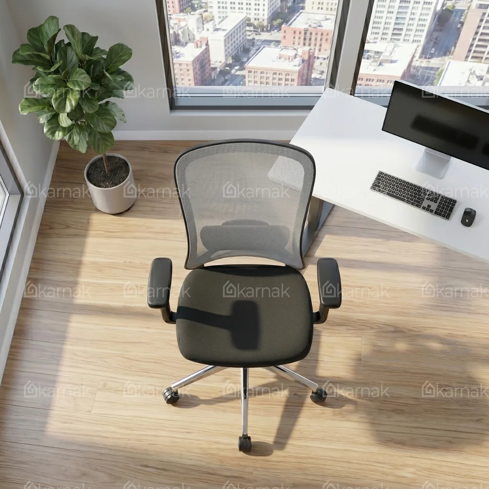 Sammy Medium Back Office Chair – Black