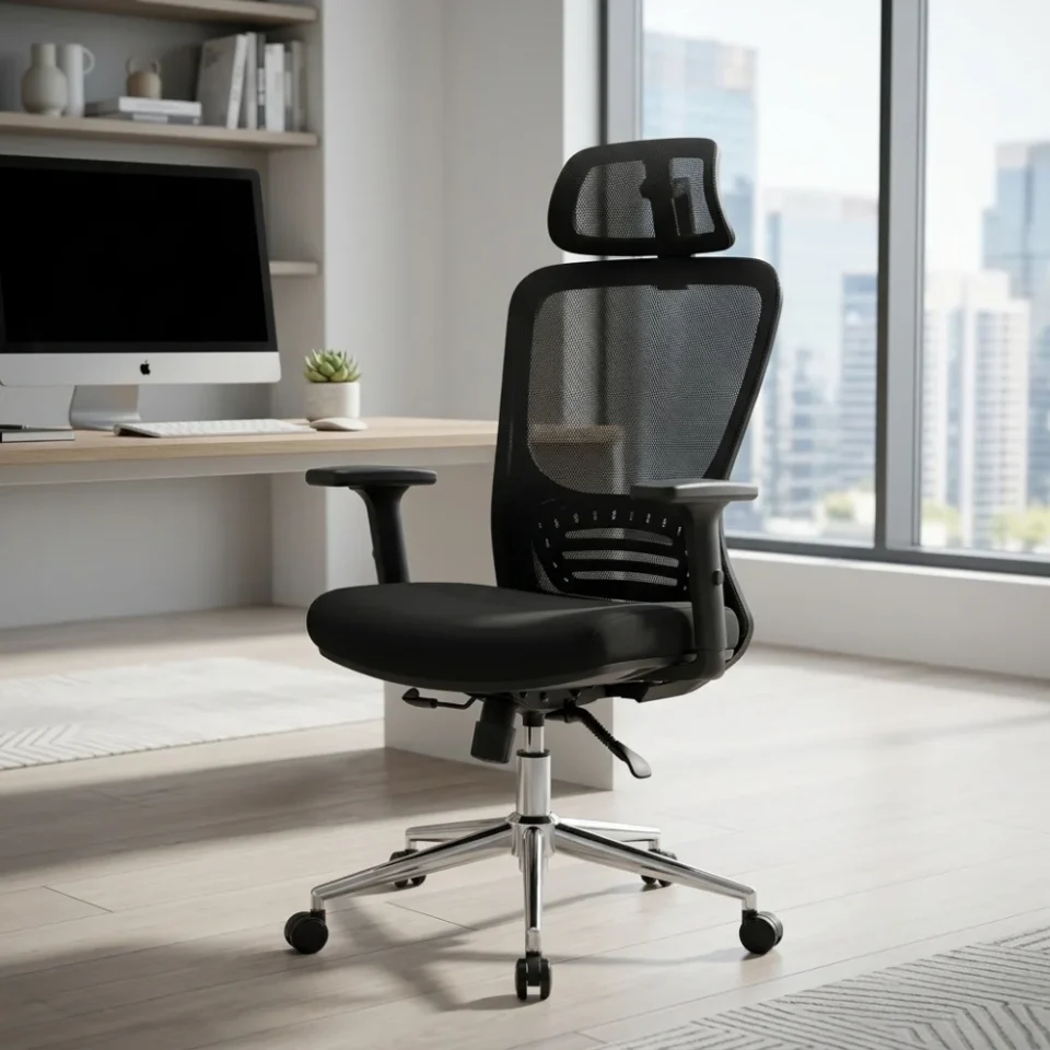Styro High Back Office Chair – Black…