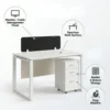 Single Person Trendora Workstation -White