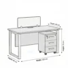 Trendora Two Person  Workstation – Oak & White